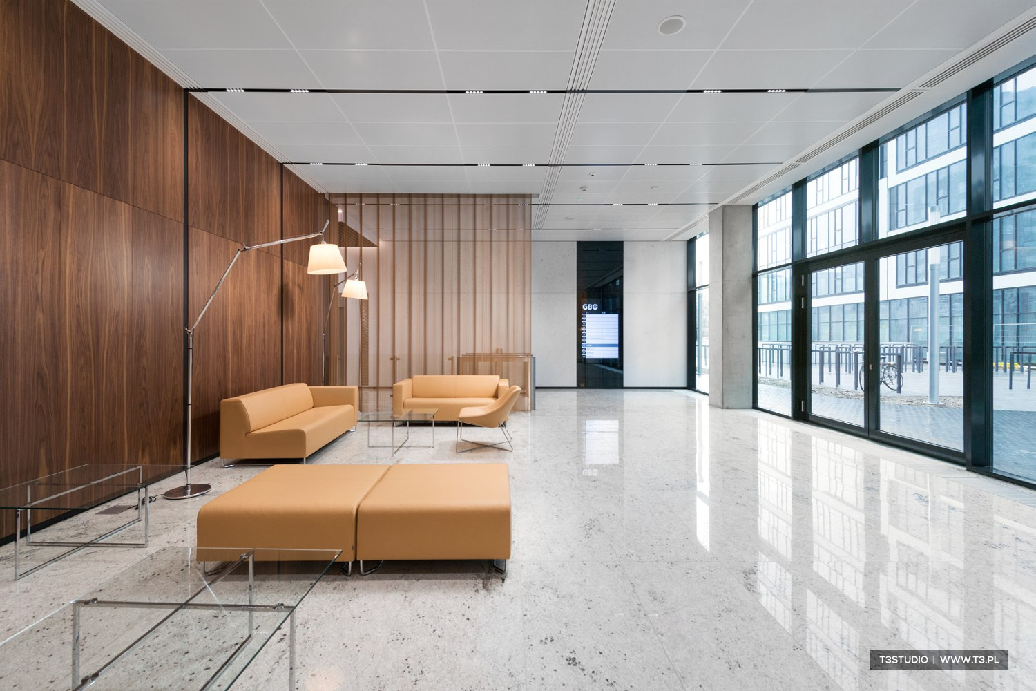Gdański Business Center - Budynek C - wnętrze lobby